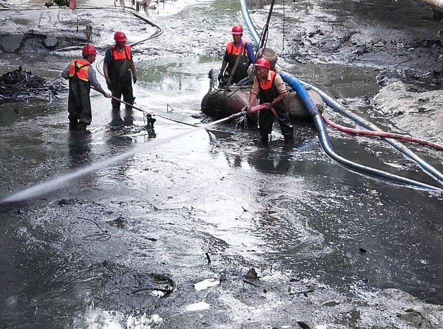 清洗黏土泥土、河道管道疏浚